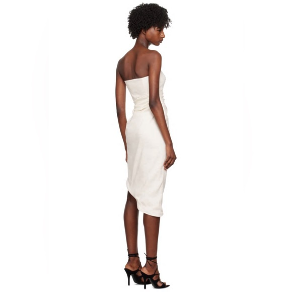 GAUGE81 White Lica Linen Mini Midi Strapless Dress Size 36 Small NWT - Picture 5 of 7